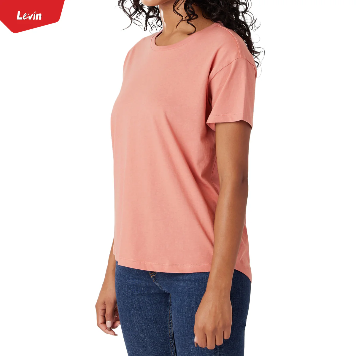 Womens Round Neck Short Sleeve Casual Cotton T-Shirt - Image 13