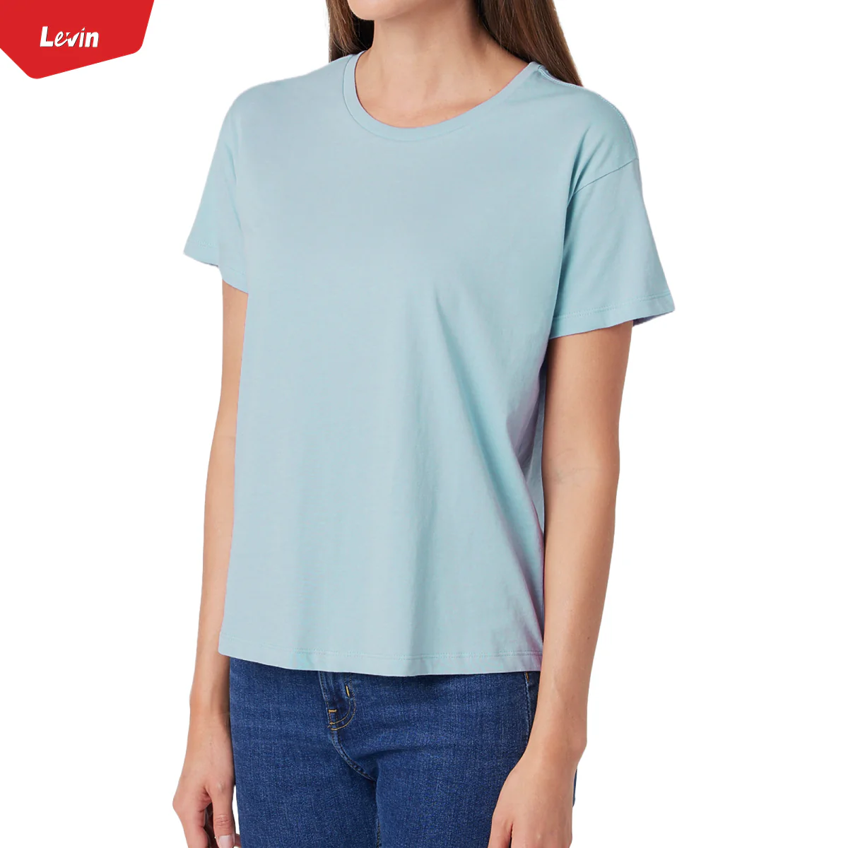 Womens Round Neck Short Sleeve Casual Cotton T-Shirt - Image 18