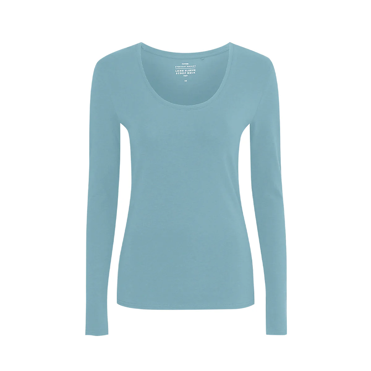 Womens Scoop Neck Long Sleeve Cotton Jersey T-Shirt - Image 20