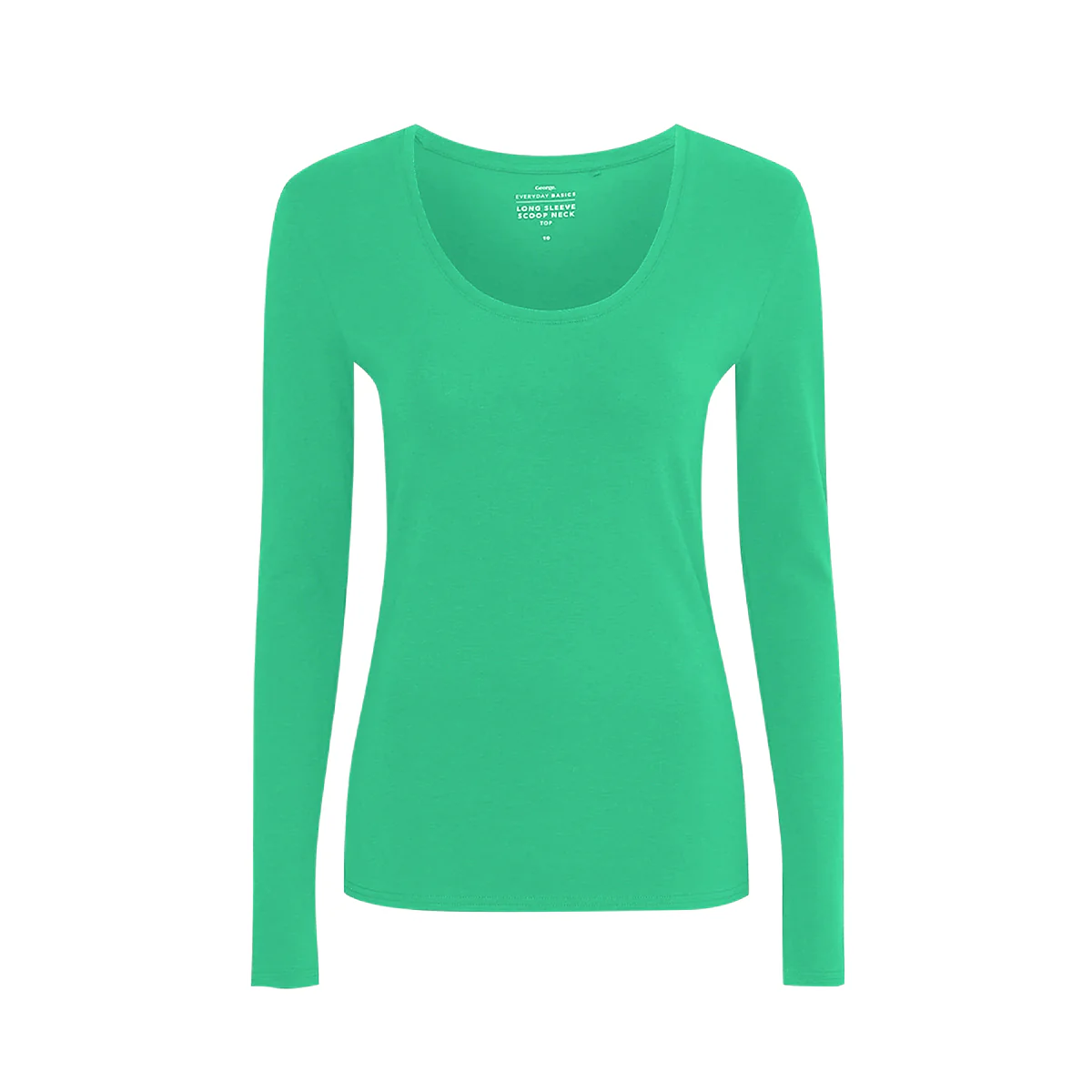 Womens Scoop Neck Long Sleeve Cotton Jersey T-Shirt - Image 22