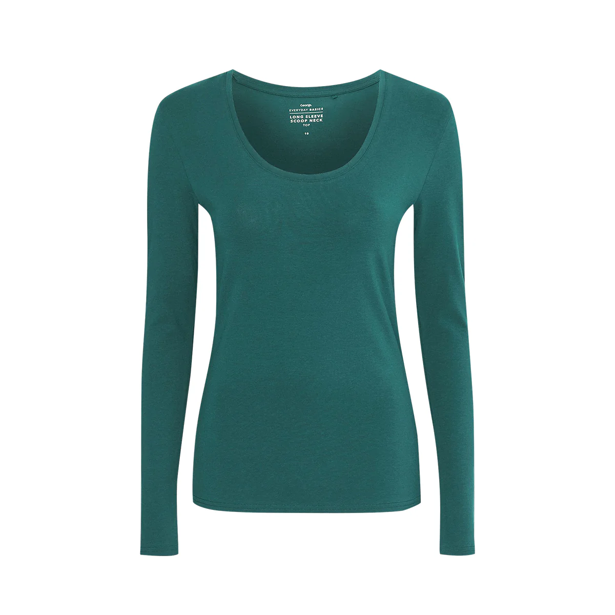 Womens Scoop Neck Long Sleeve Cotton Jersey T-Shirt - Image 28
