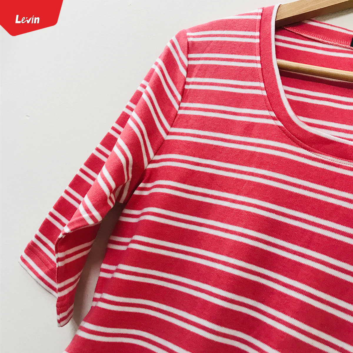 Womens scoop neck Semi Long cotton half sleeve t-shirt - Image 7