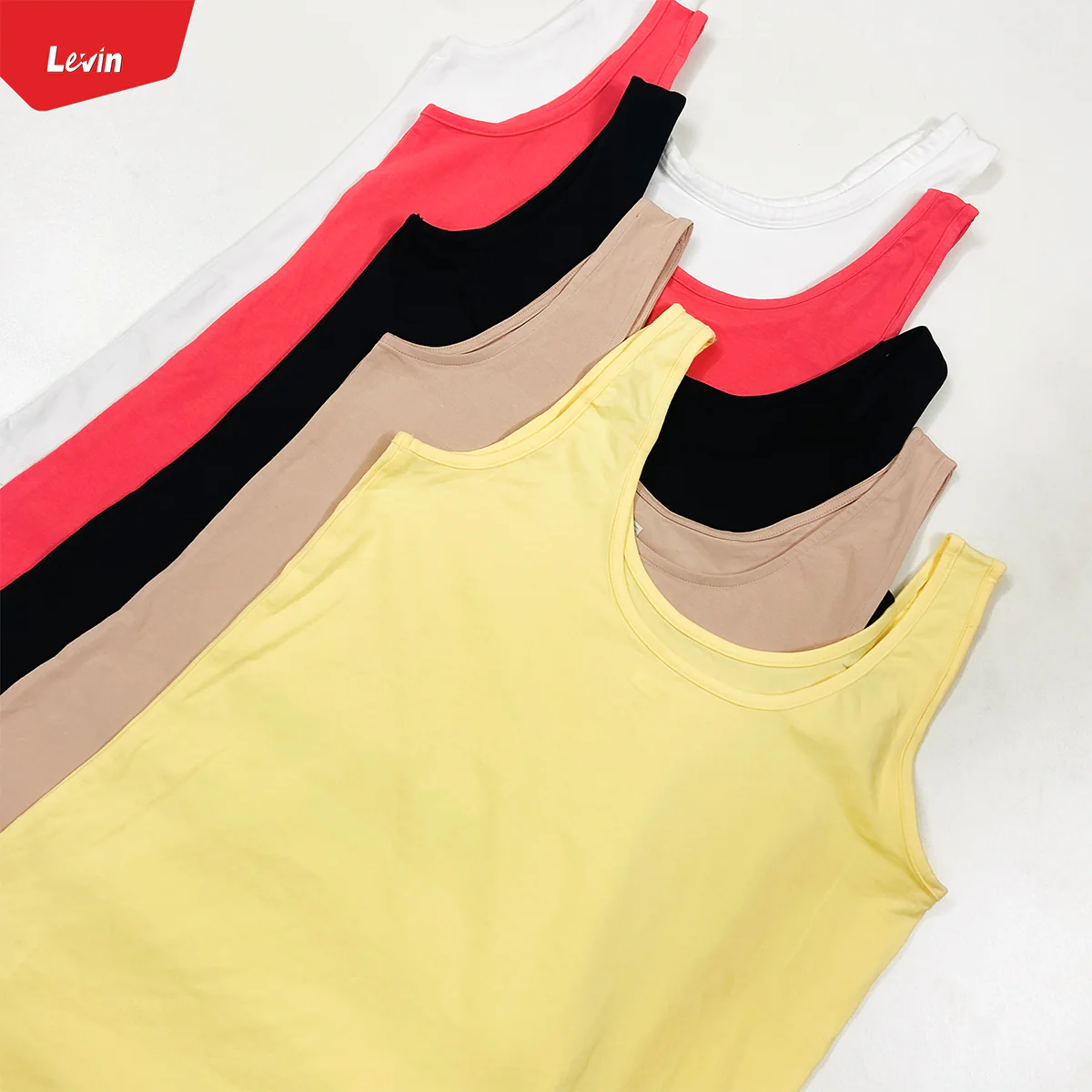 Women's Scoop Neck Summer Cotton Vest Tank Top - Image 10