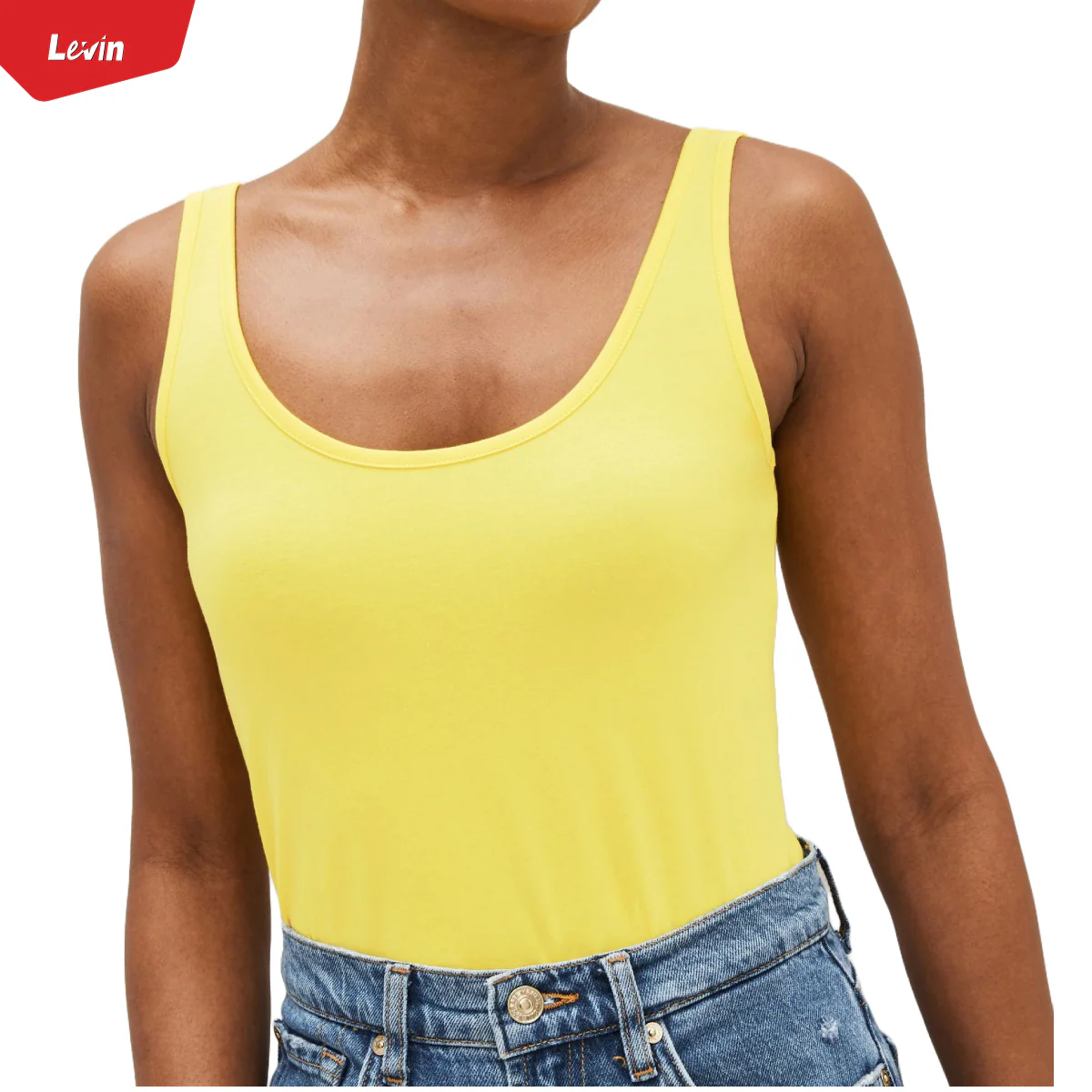 Women's Scoop Neck Summer Cotton Vest Tank Top - Image 17