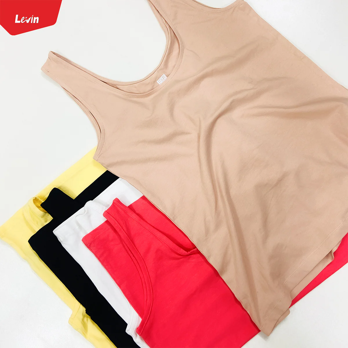 Women's Scoop Neck Summer Cotton Vest Tank Top - Image 4