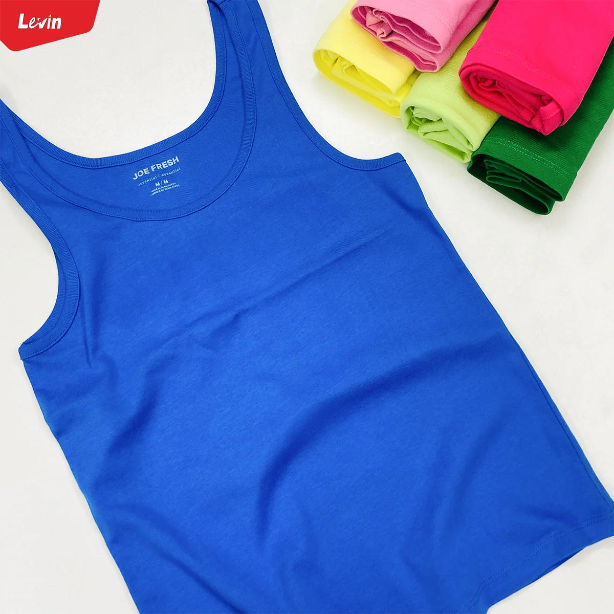 Womens Scoop Neck Organic Cotton Fitted Tank Top - Image 5