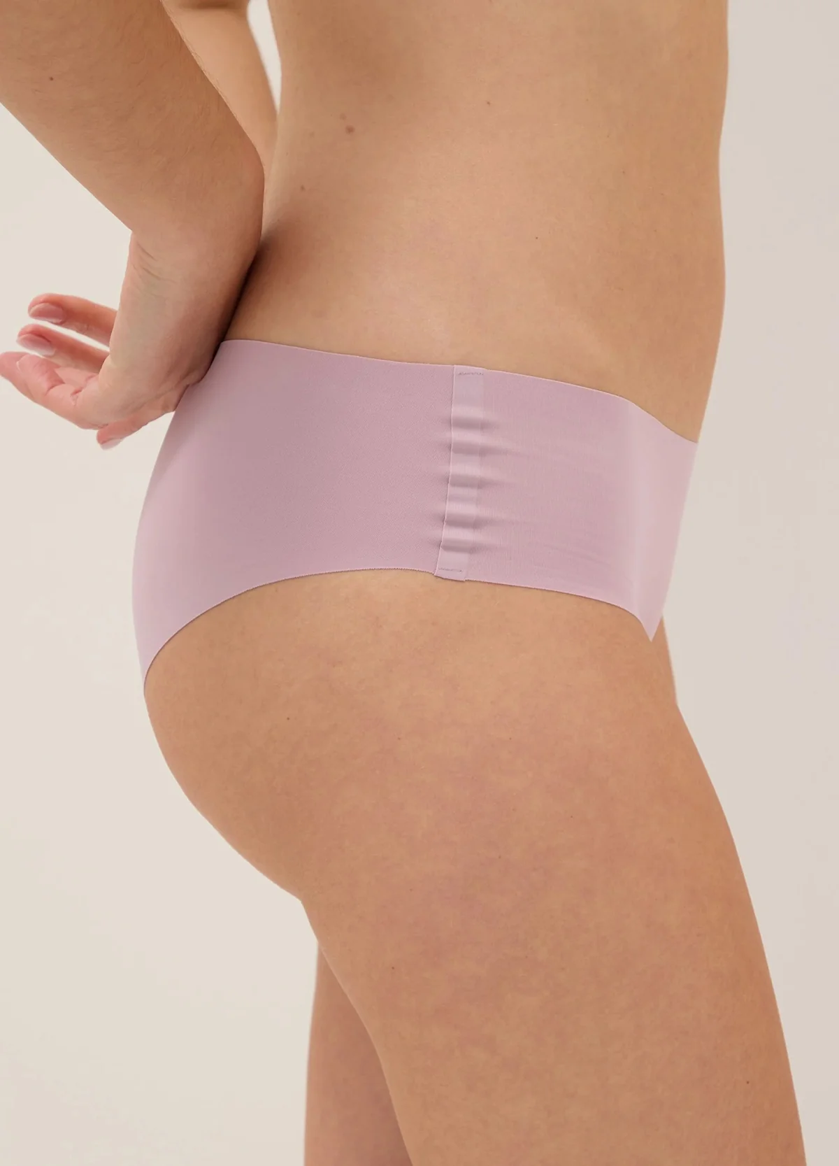 Womens Seamless Mid Rise Invisible Comfort Stretch Full Back Brief Panty - Image 17