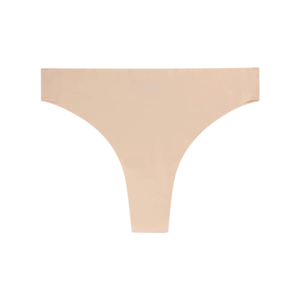 Womens Seamless Mid Rise Nylon Stretch Invisible Comfort Thong - Image 31