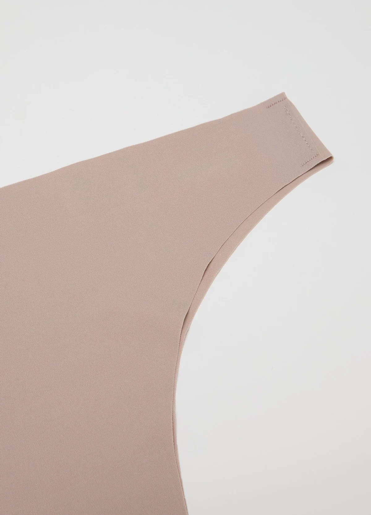 Womens Seamless Mid Rise Nylon Stretch Invisible Comfort Thong - Image 35