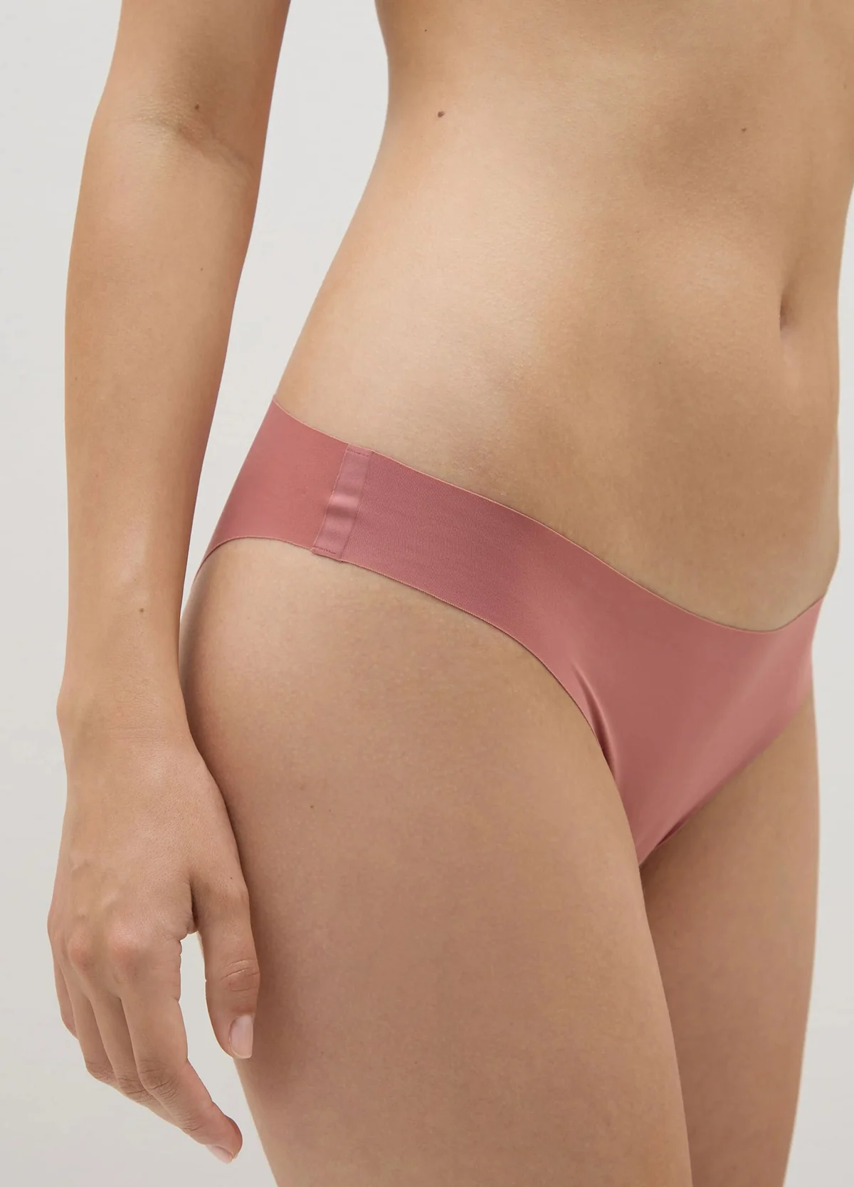 Womens Seamless Mid Rise Stretch Invisible Comfort Brief Panty - Image 13