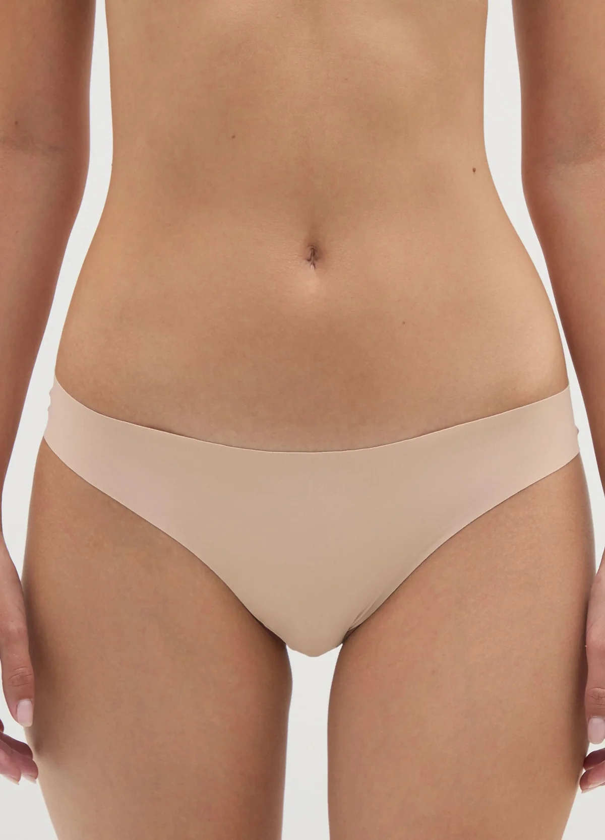 Womens Seamless Mid Rise Stretch Invisible Comfort Brief Panty - Image 3