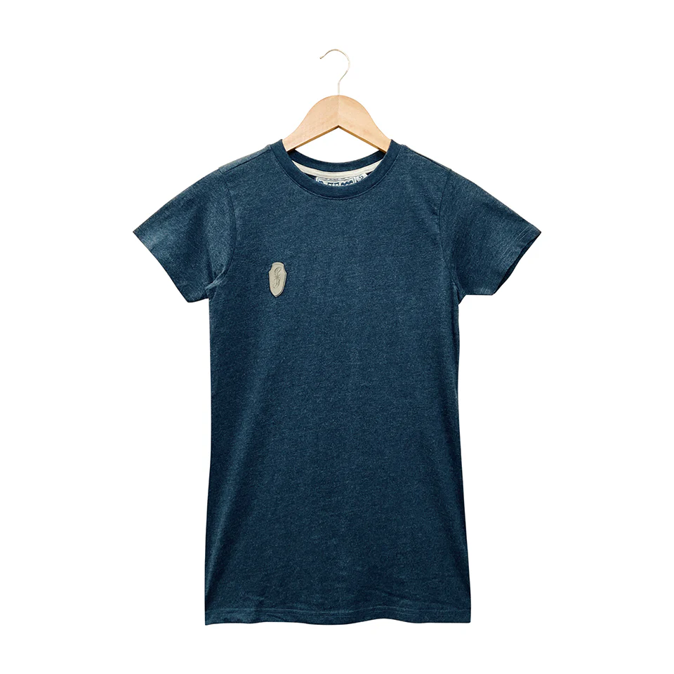 Womens Semi Long Round Neck Short Sleeve Casual Cotton T-Shirt - Image 12