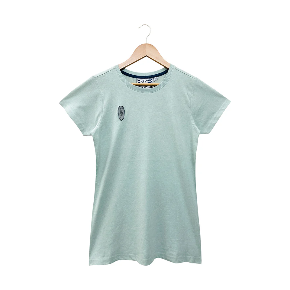 Womens Semi Long Round Neck Short Sleeve Casual Cotton T-Shirt - Image 14