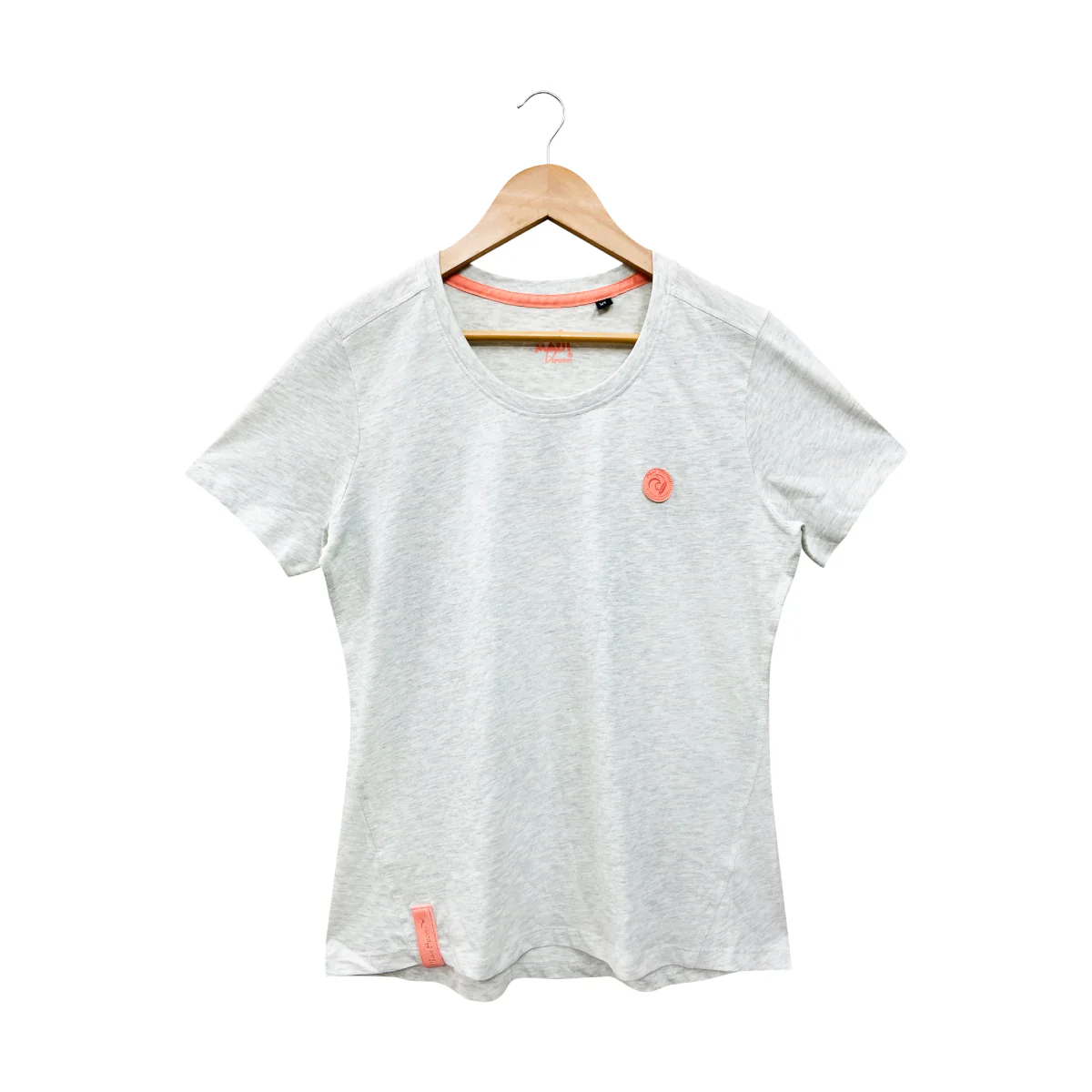 Womens Semi Long Round Neck Short Sleeve Casual Cotton T-Shirt - Image 14