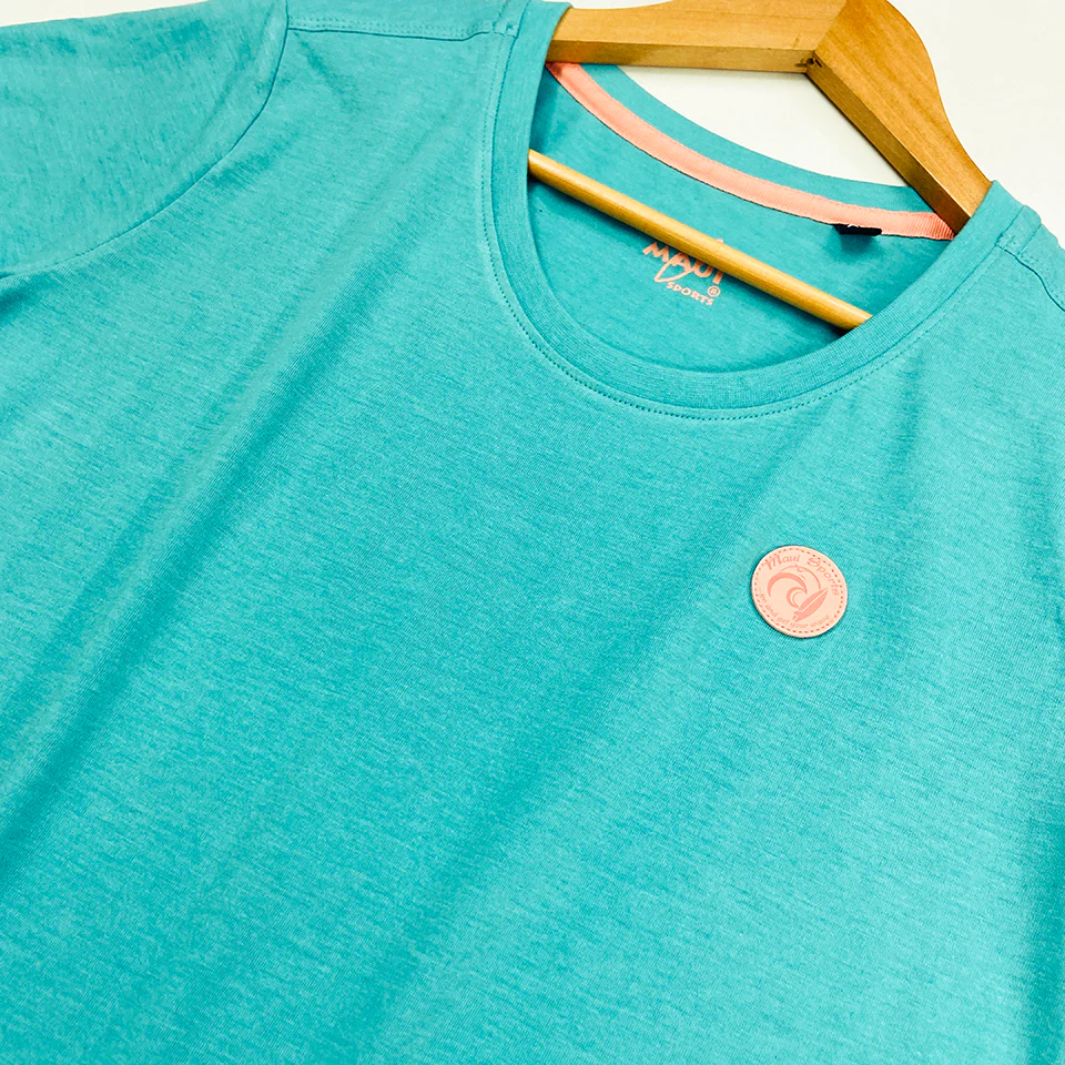 Womens Semi Long Round Neck Short Sleeve Casual Cotton T-Shirt - Image 8