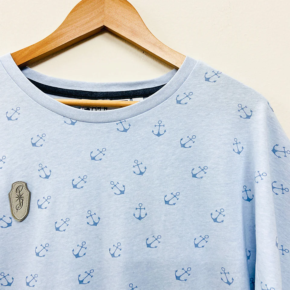 Womens Semi Long Side Vent Crewneck Casual Cotton T-Shirt - Image 19