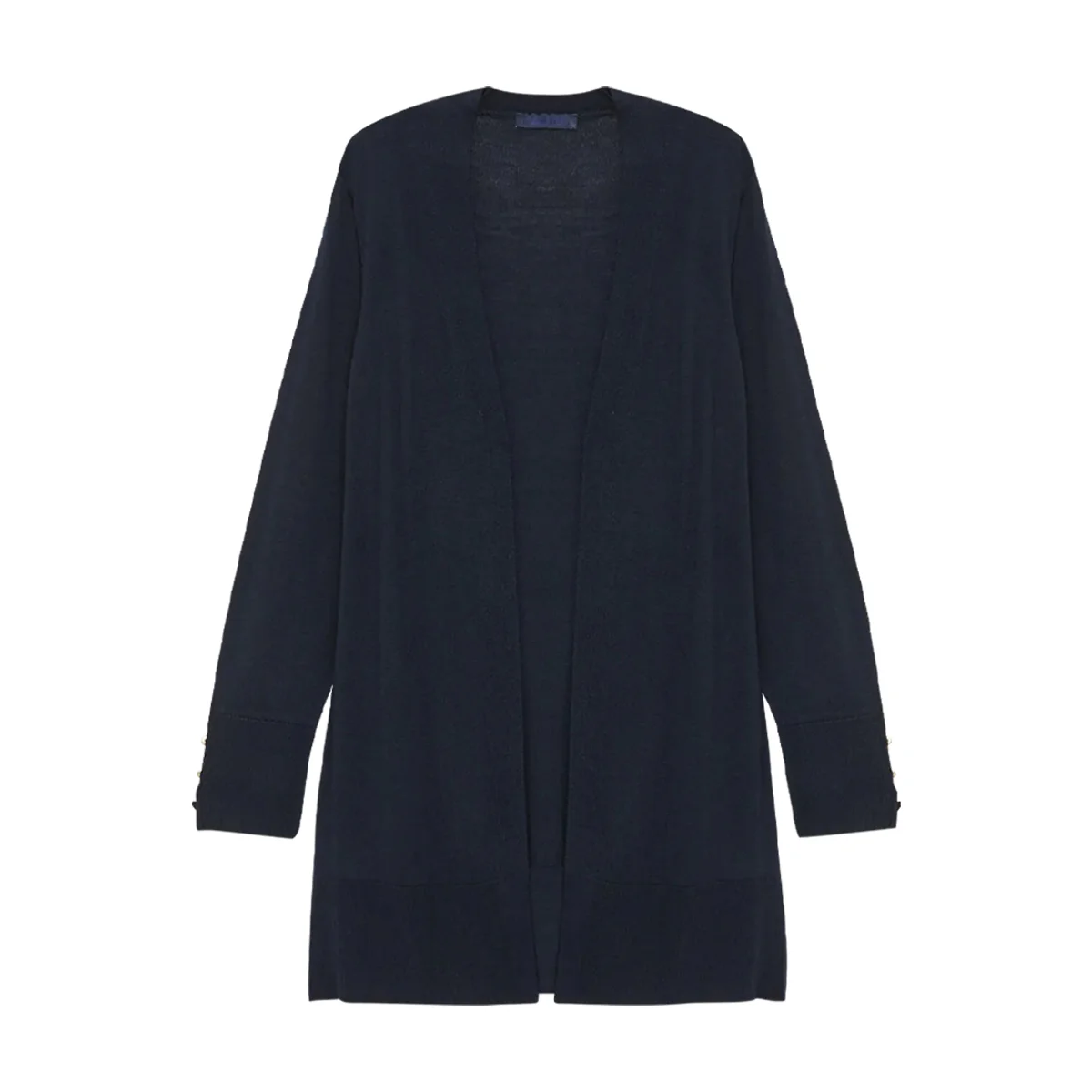 Womens Shawl Collar Tricot Midi Length Cardigan - Image 19