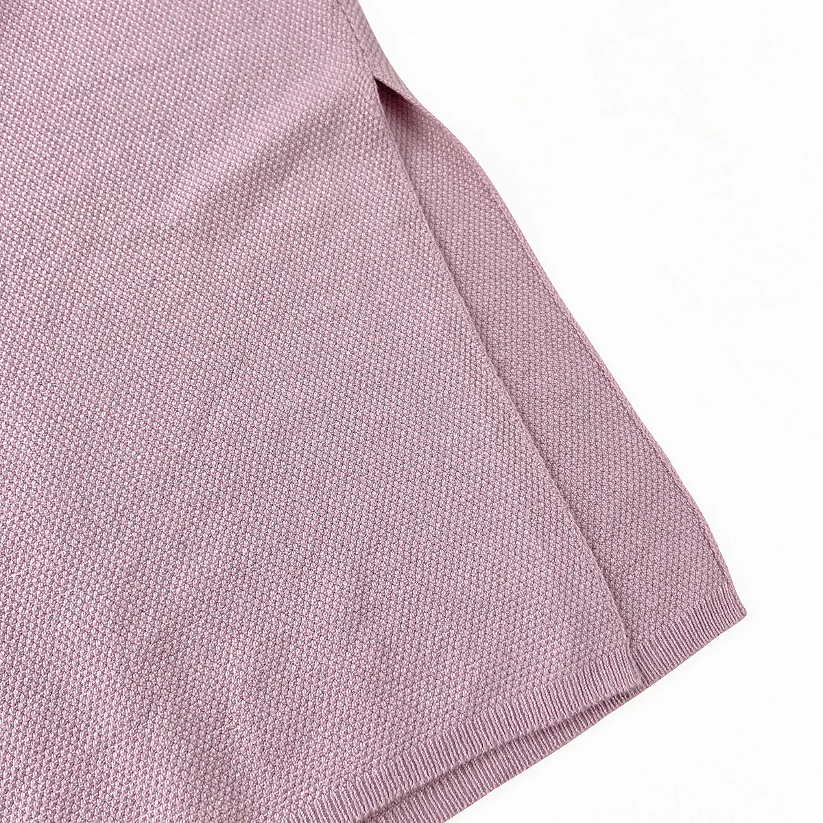 Womens Short Sleeve Textured Knit Open-Front Cardigan - Image 3