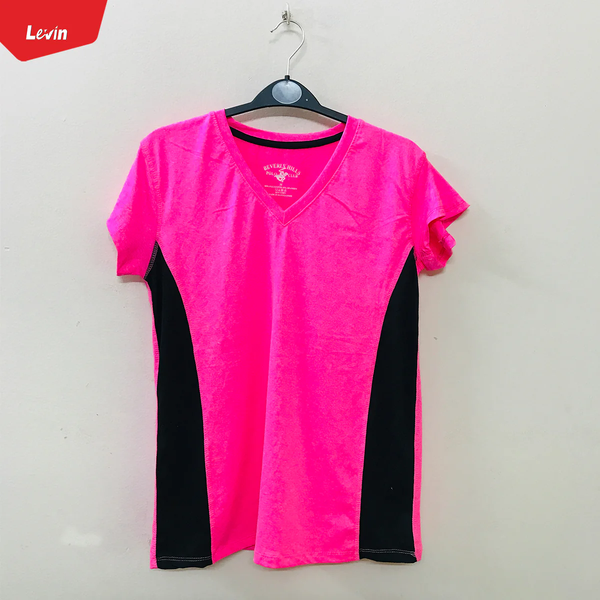 Women's Short Sleeve V-Neck Sports Gym T-Shirt - Image 12