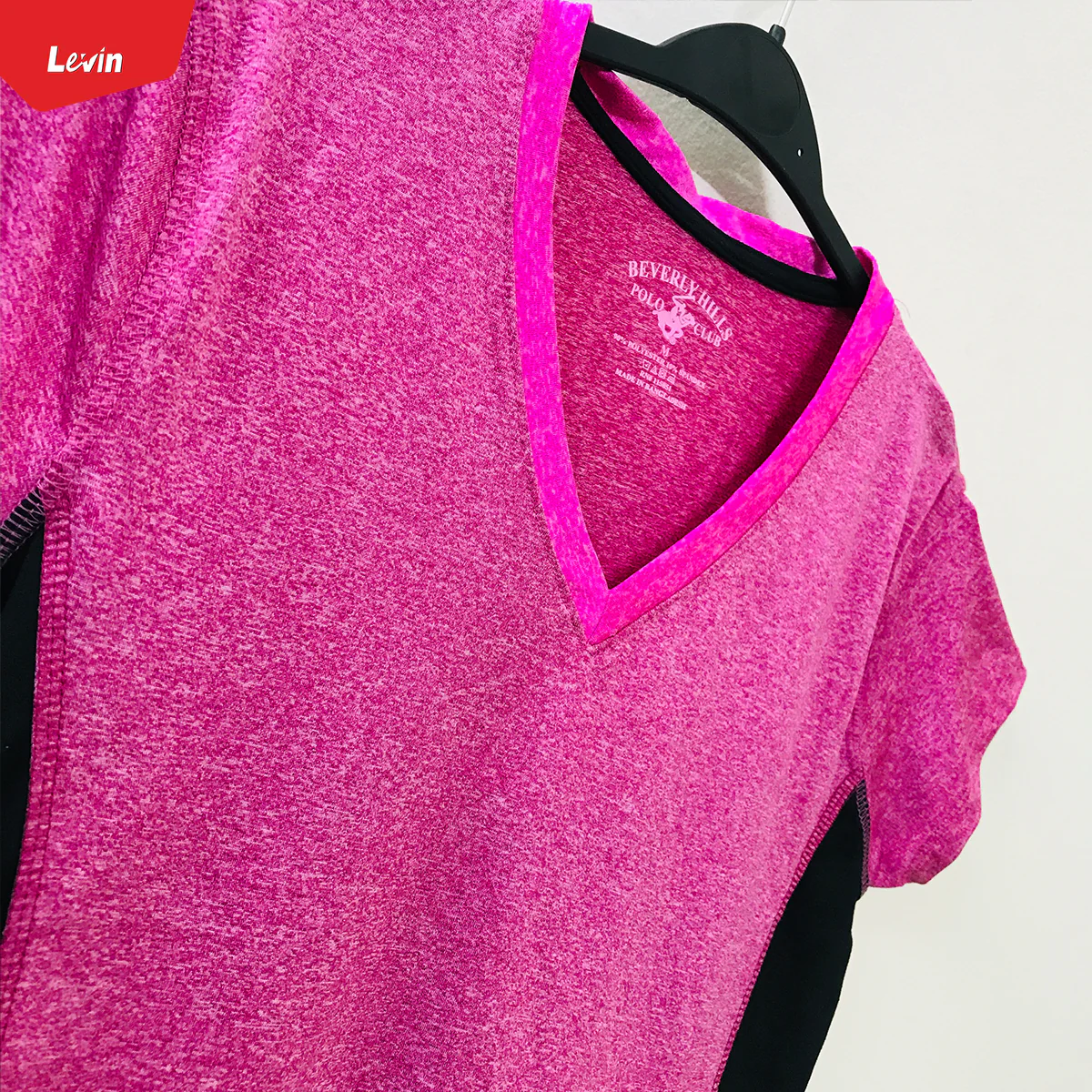 Women's Short Sleeve V-Neck Sports Gym T-Shirt - Image 13