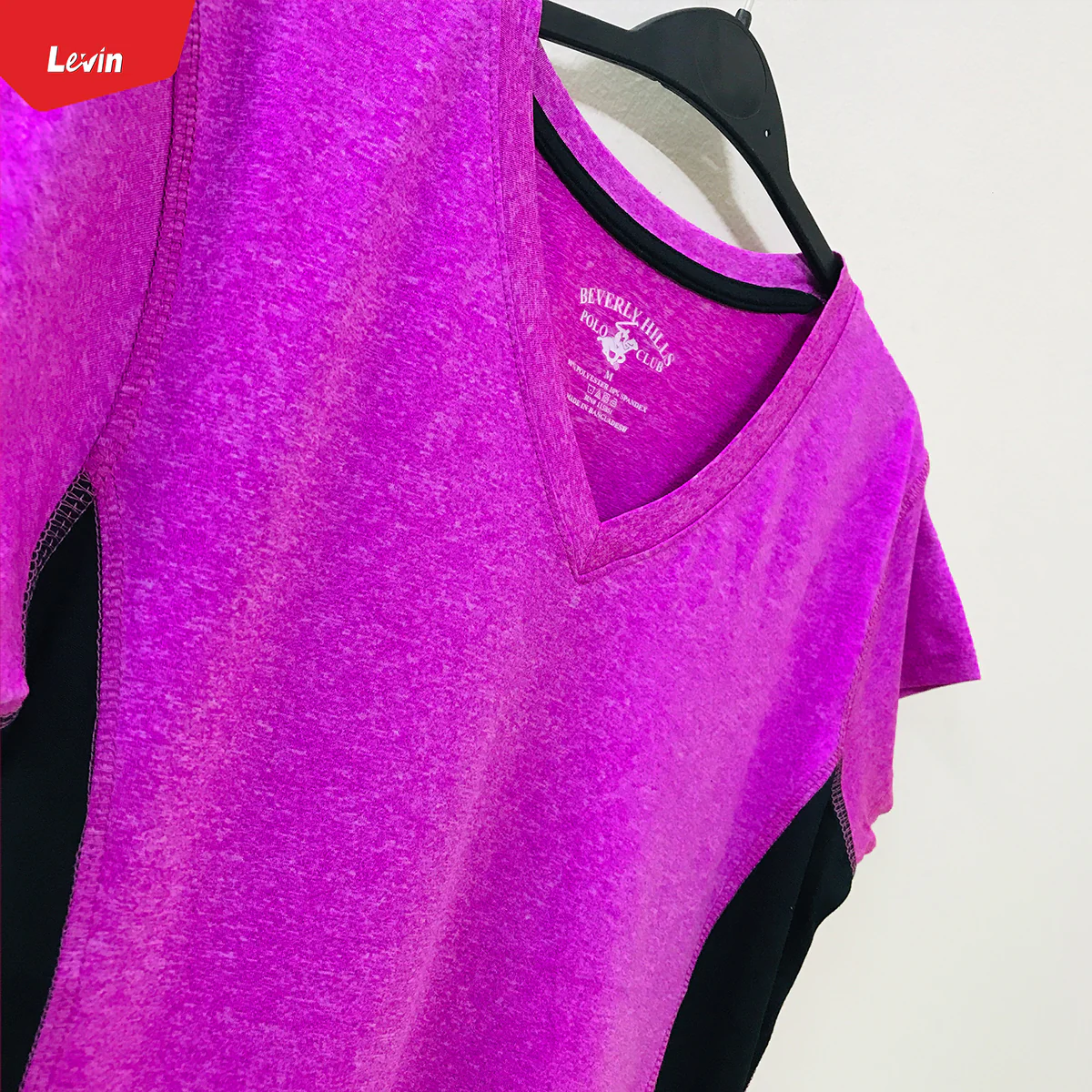 Women's Short Sleeve V-Neck Sports Gym T-Shirt - Image 14