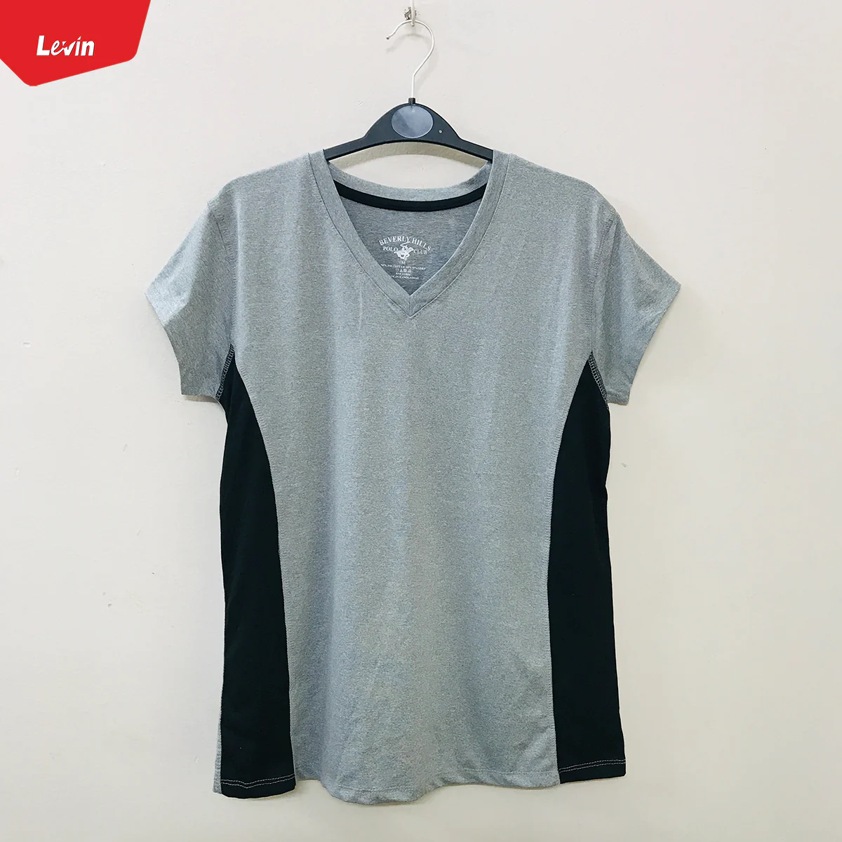 Women's Short Sleeve V-Neck Sports Gym T-Shirt - Image 7