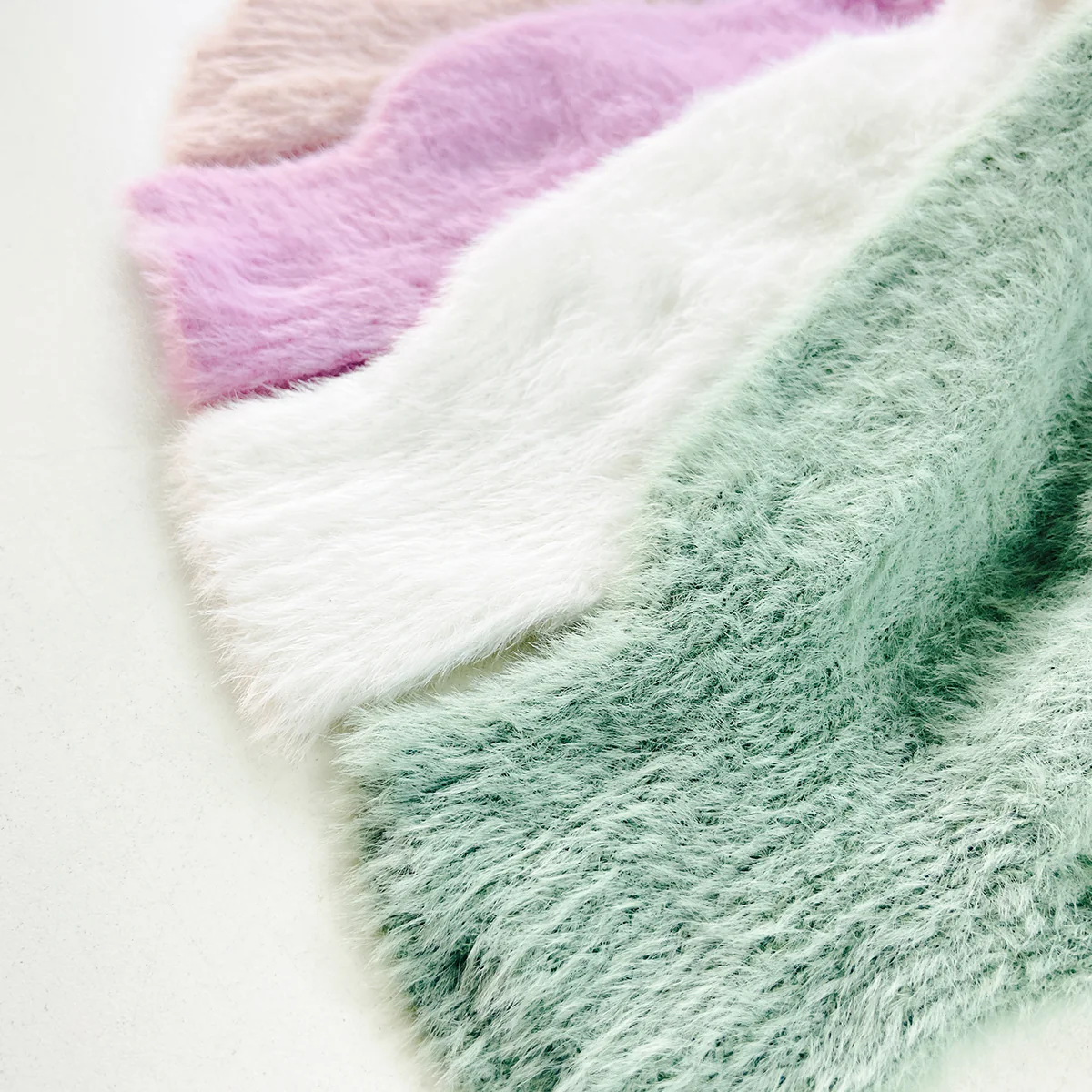 Womens Soft Fuzzy High Neck Pullover Sweater - Image 3