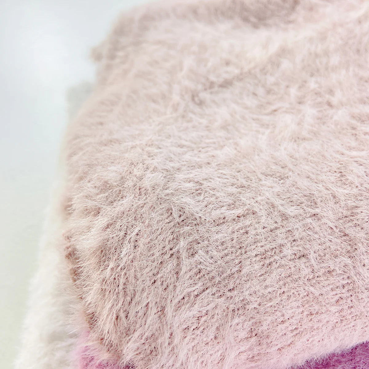 Womens Soft Fuzzy High Neck Pullover Sweater - Image 5
