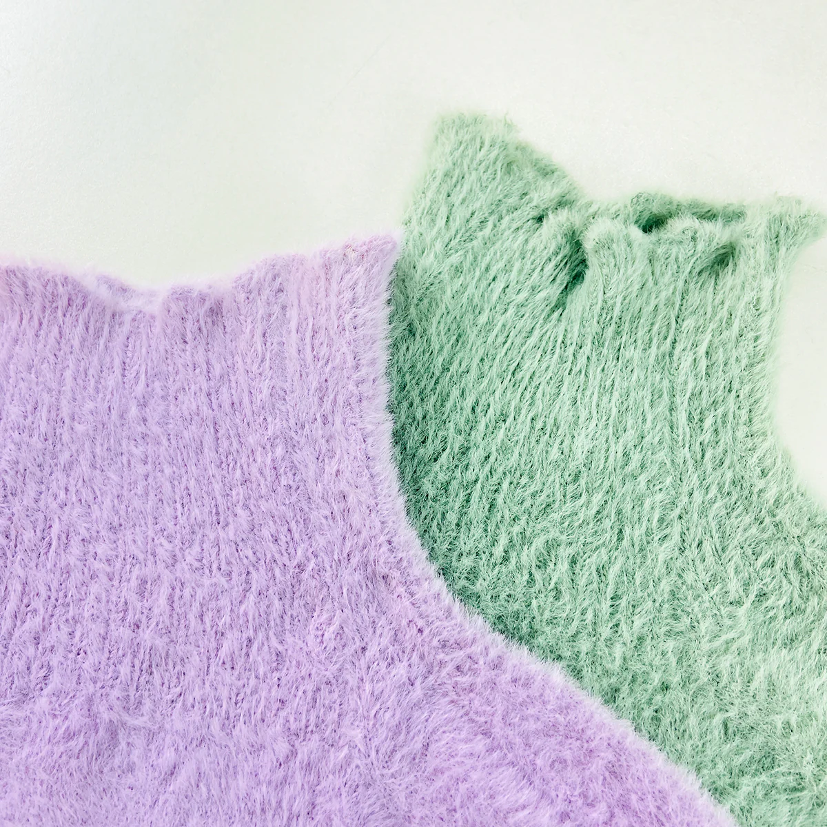 Womens Soft Fuzzy High Neck Pullover Sweater - Image 6