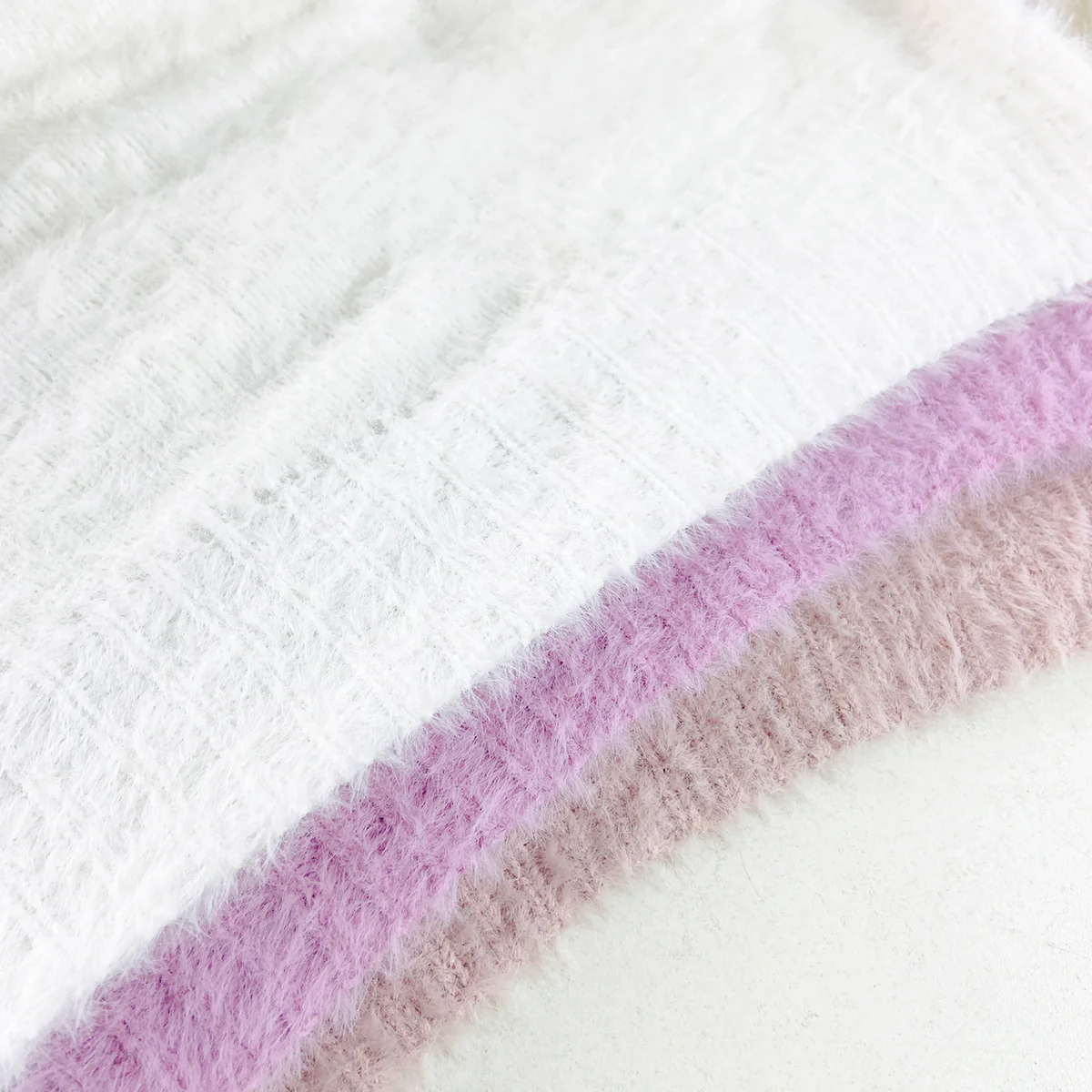 Womens Soft Fuzzy High Neck Pullover Sweater - Image 7