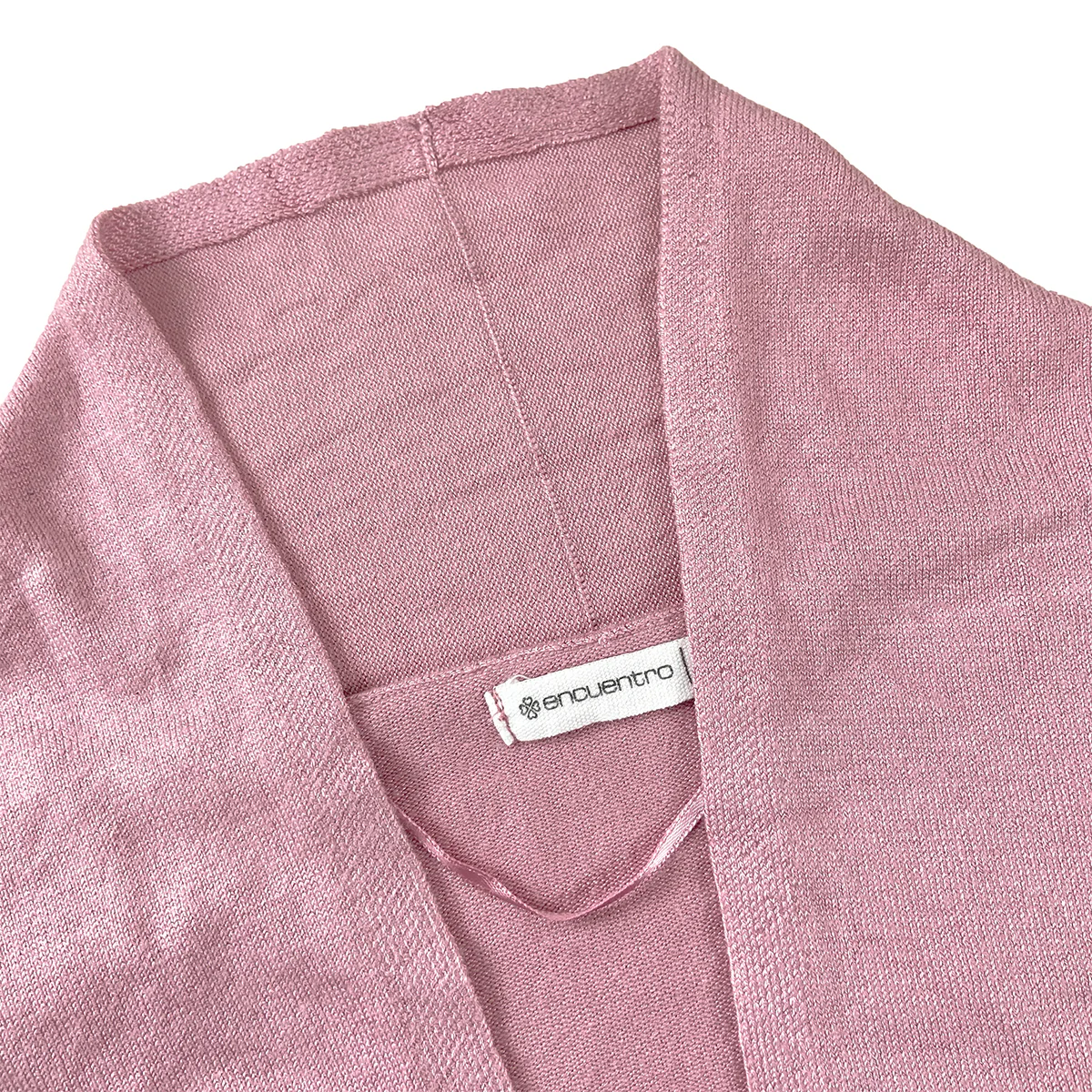 Womens Soft Knit Open-Front Long Cardigan with Pockets - Image 7