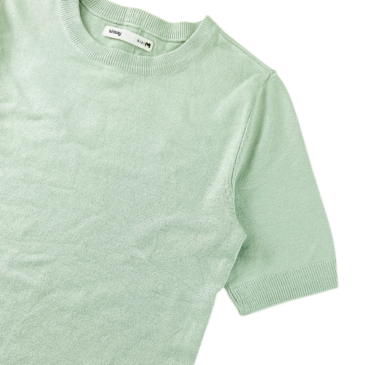 Womens Soft Knit Short Sleeve Minimalist Sweater - Image 6