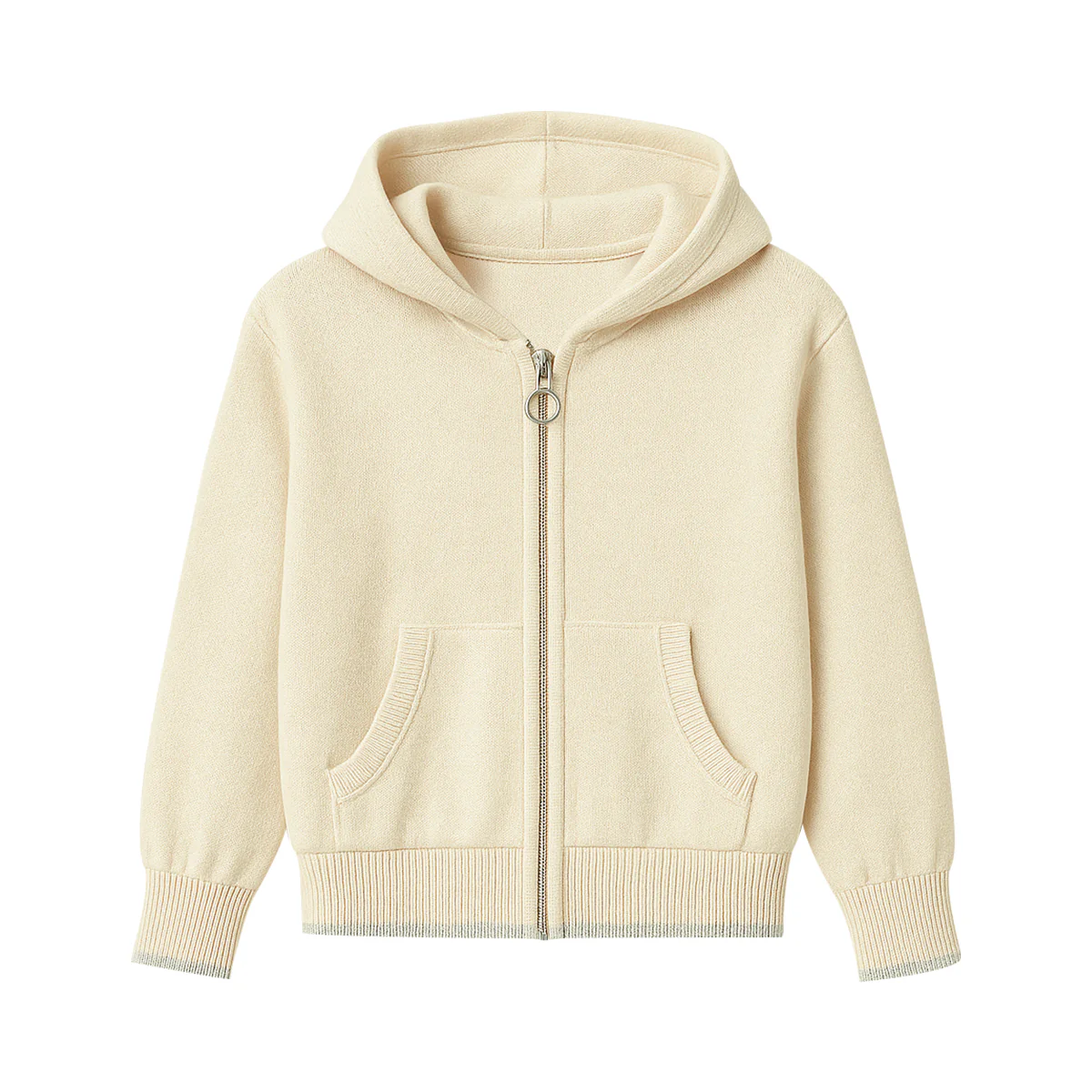 Baby & Teen Girls Soft Knit Zip-Up Ribbed Hoodie With Pockets - Image 11