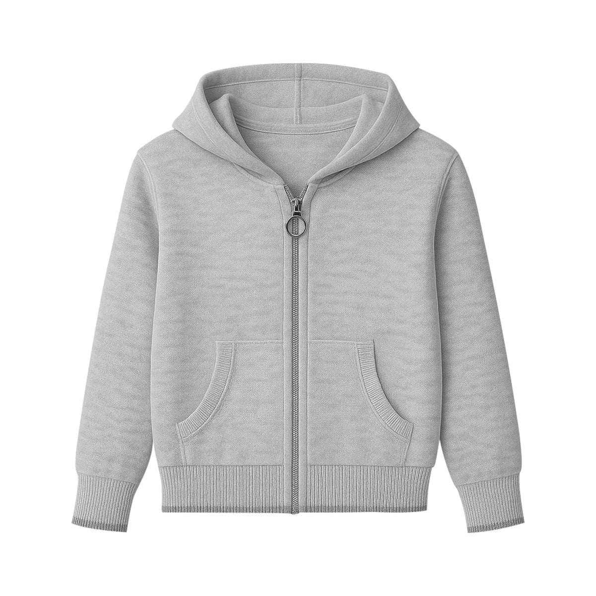 Baby & Teen Girls Soft Knit Zip-Up Ribbed Hoodie With Pockets - Image 14