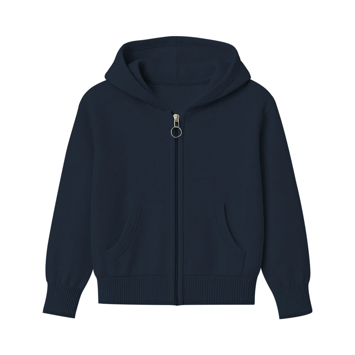 Baby & Teen Girls Soft Knit Zip-Up Ribbed Hoodie With Pockets - Image 16