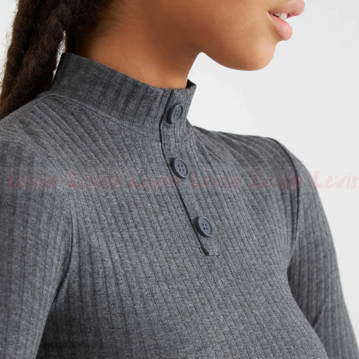 Women's Solid Color Ribbed Slim Fit Crew Neck Mini length Bodydress - Image 4