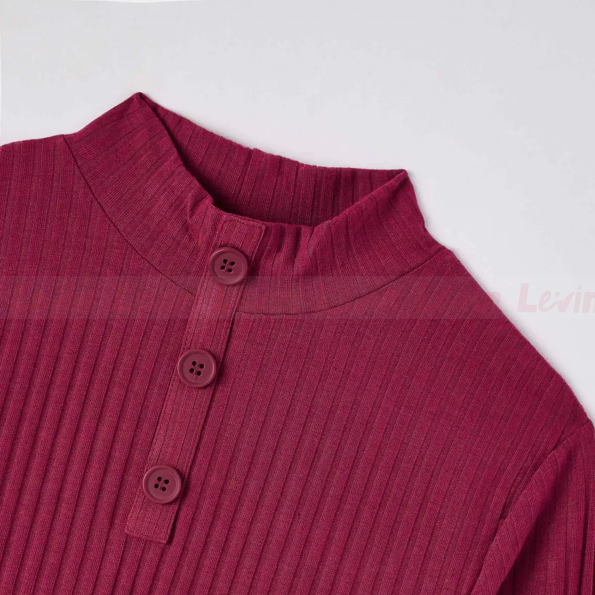 Women's Solid Color Ribbed Slim Fit Crew Neck Mini length Bodydress - Image 5