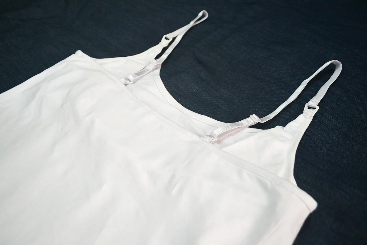 Women's Spaghetti Strap Camisole Soft Cotton Pregnancy Nursing Top - Image 4