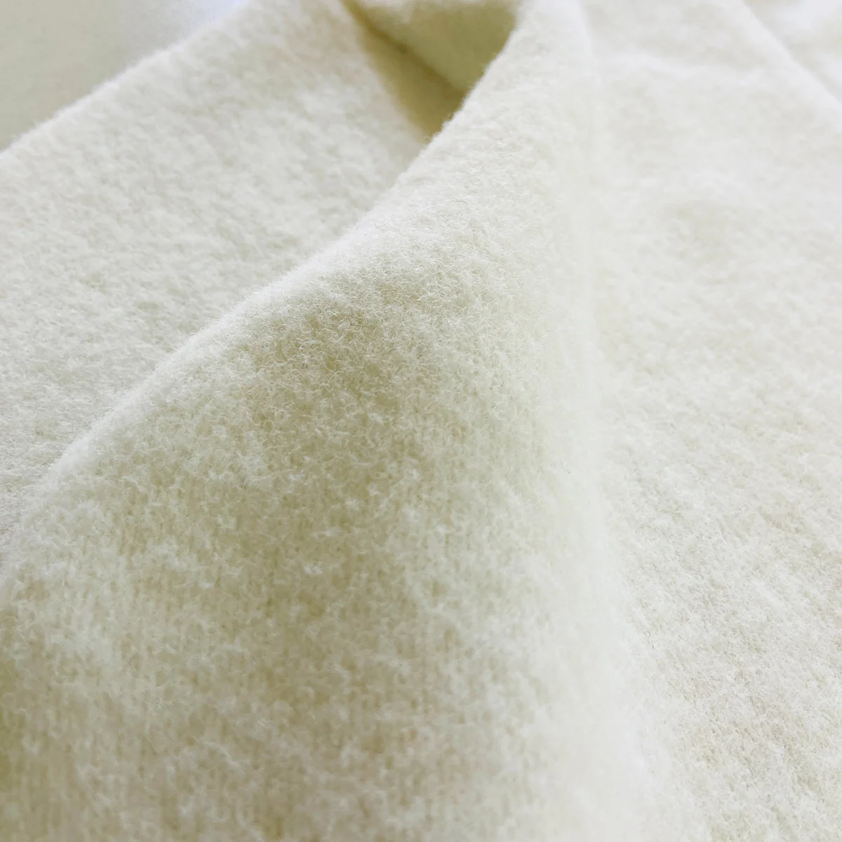 Womens V-Neck Long Sleeve Off-White Sweater - Image 7