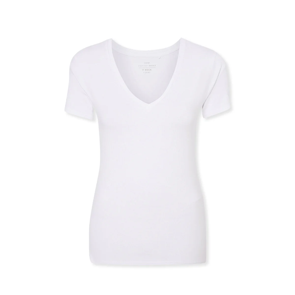 Womens V-Neck Short Sleeve Cotton Jersey T-Shirt - Image 17