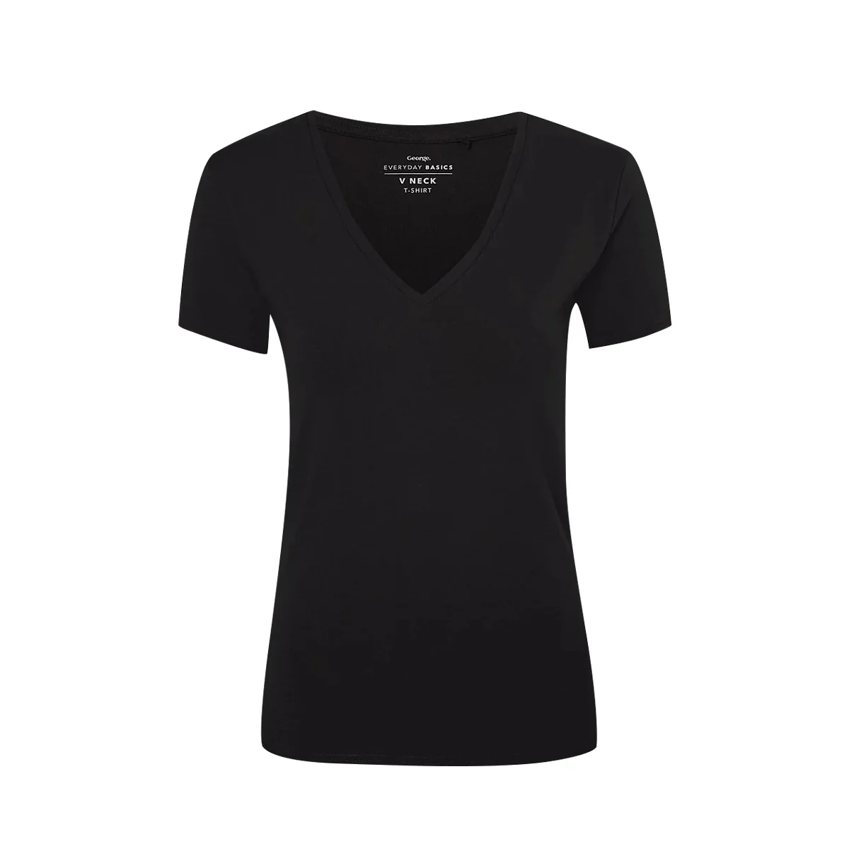 Womens V-Neck Short Sleeve Cotton Jersey T-Shirt - Image 18