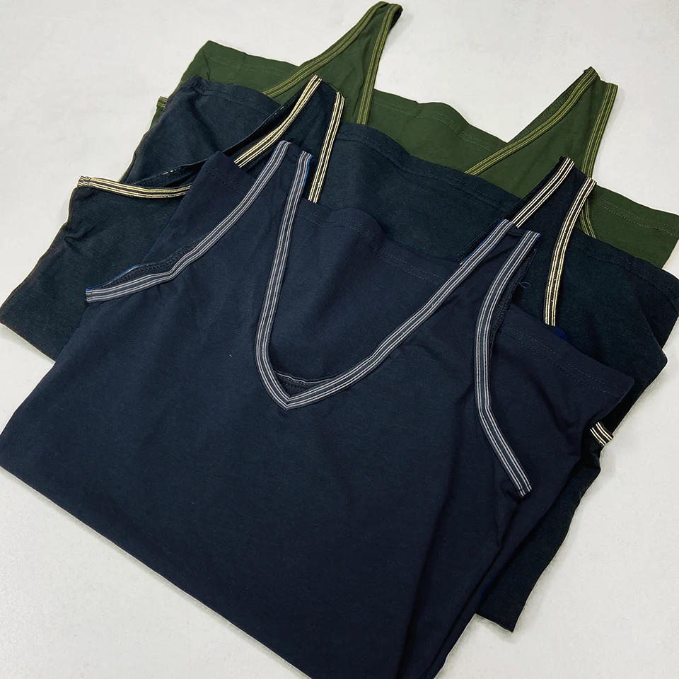 Womens V-Neck Sleeveless Cotton Vest Tank Top - Image 10