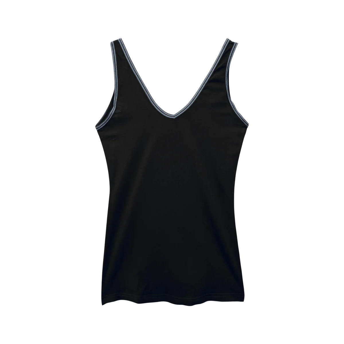 Womens V-Neck Sleeveless Cotton Vest Tank Top - Image 24