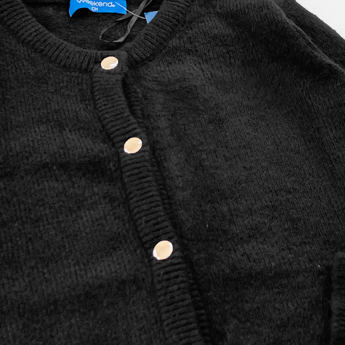 Womens Wool Blend Golden Button Knit Cardigan Sweater - Image 6